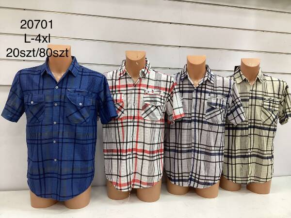 Koszula męska Roz L-4XL, Mix Kolor Paczka 20 szt