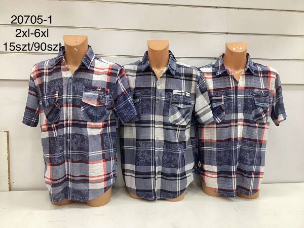 Koszula męska Roz 2XL-6XL, Mix Kolor Paczka 15 szt 1