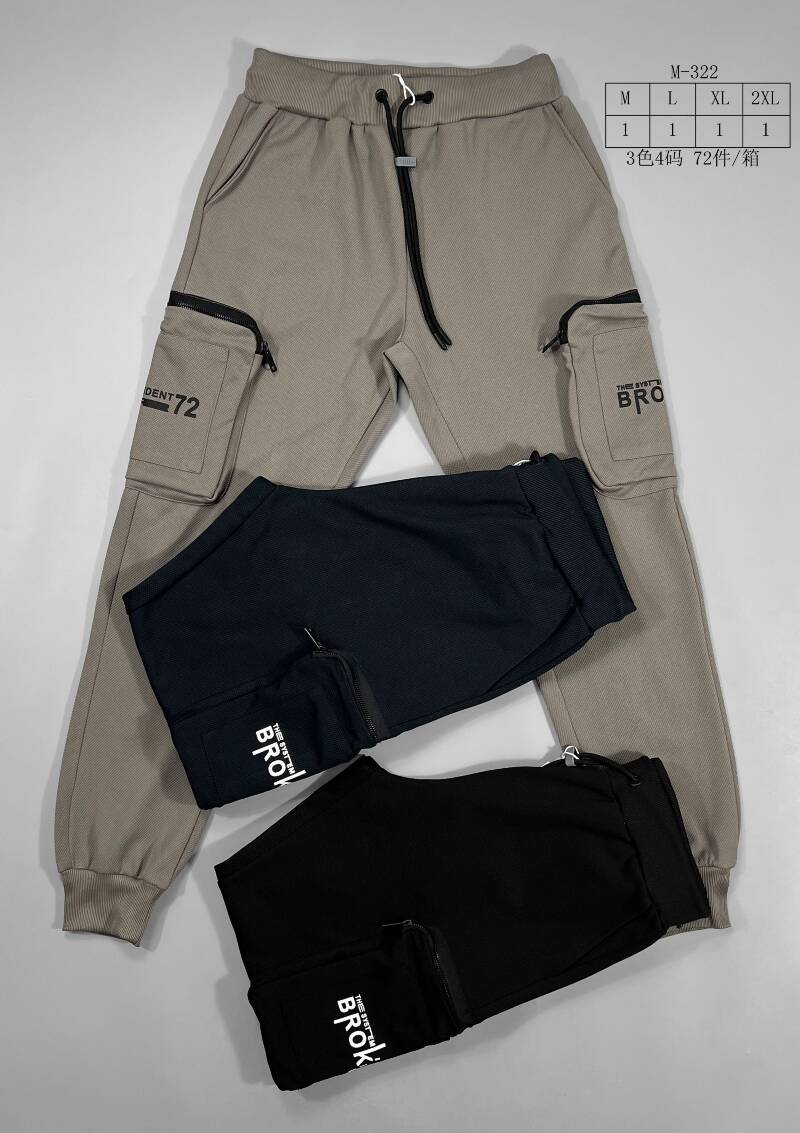 Spodnie dresowe meskie Roz M-2XL, Mix Kolor Paczka 12 szt 1