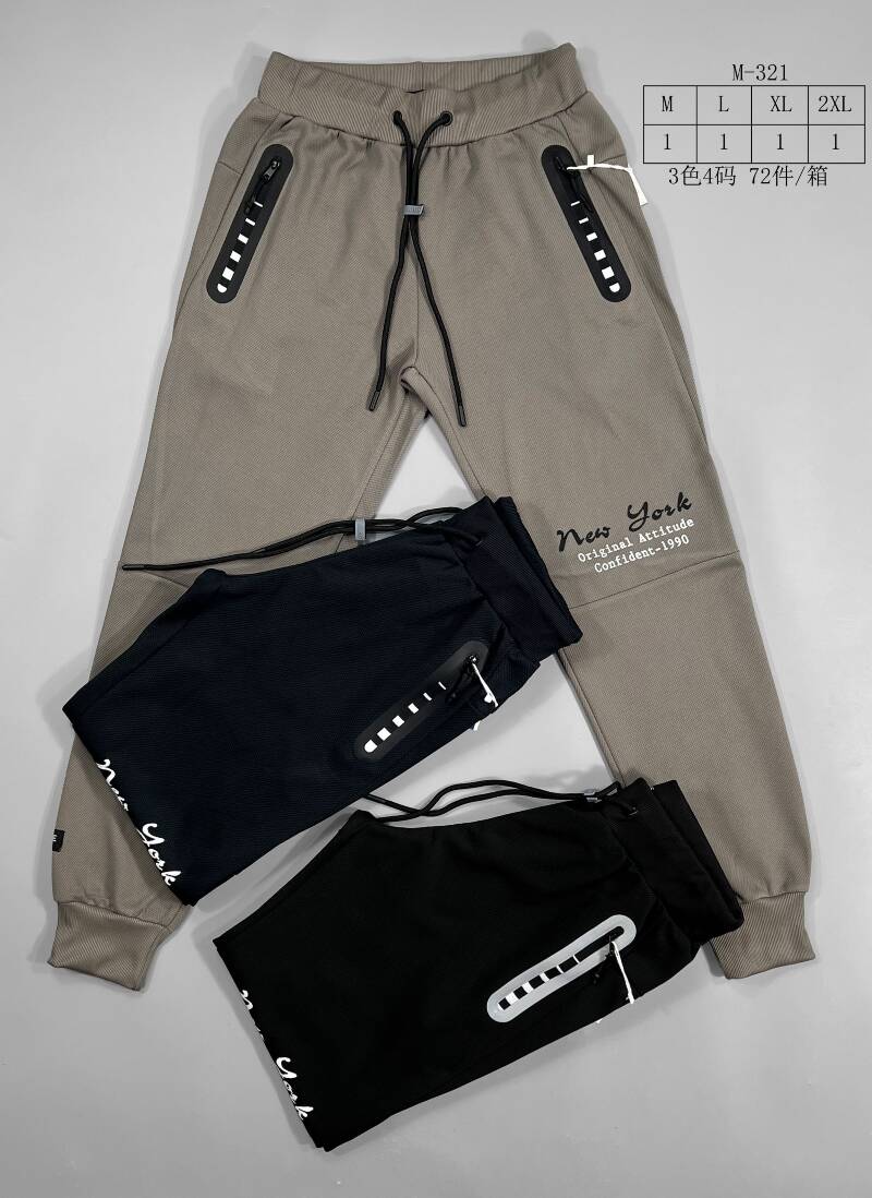 Spodnie dresowe meskie Roz M-2XL, Mix Kolor Paczka 12 szt 1