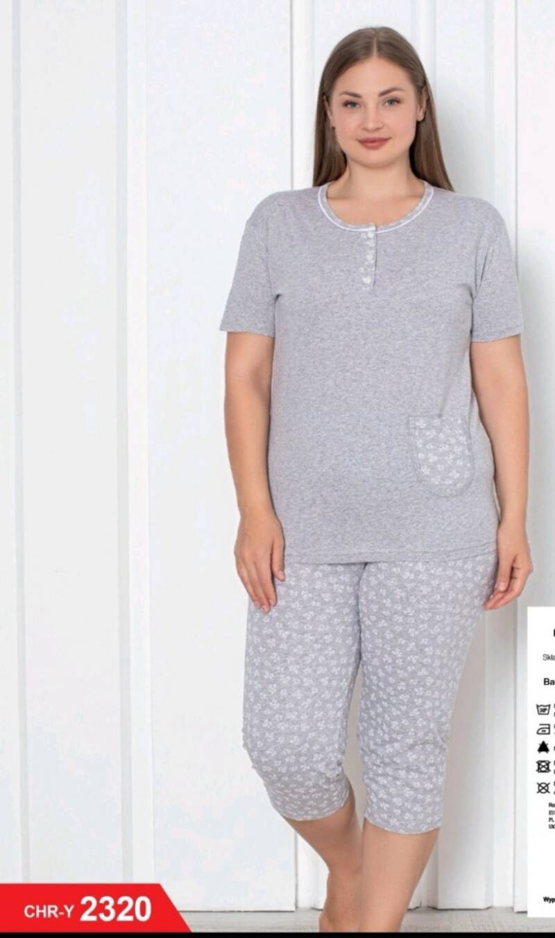 Piżama Damskie Roz L-4XL, 1 Kolor Paczka 8 szt 1