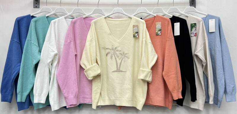 Bluzki damskie (Włoskie produkt) Roz Standard, Mix Kolor Paczka 5 szt 1