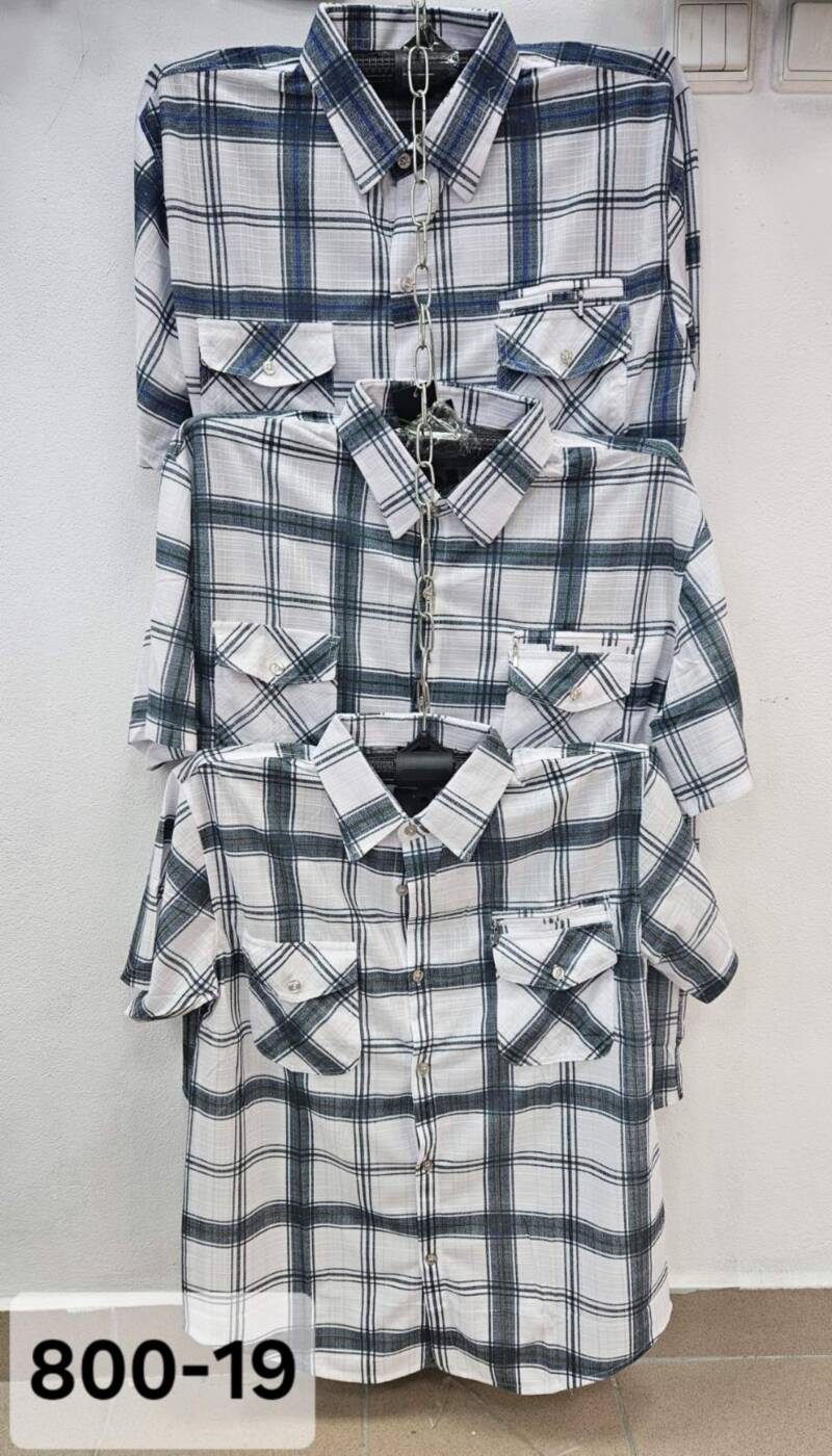 Koszula męska Roz L-4XL. Mix kolor. Paczka 15 szt 1