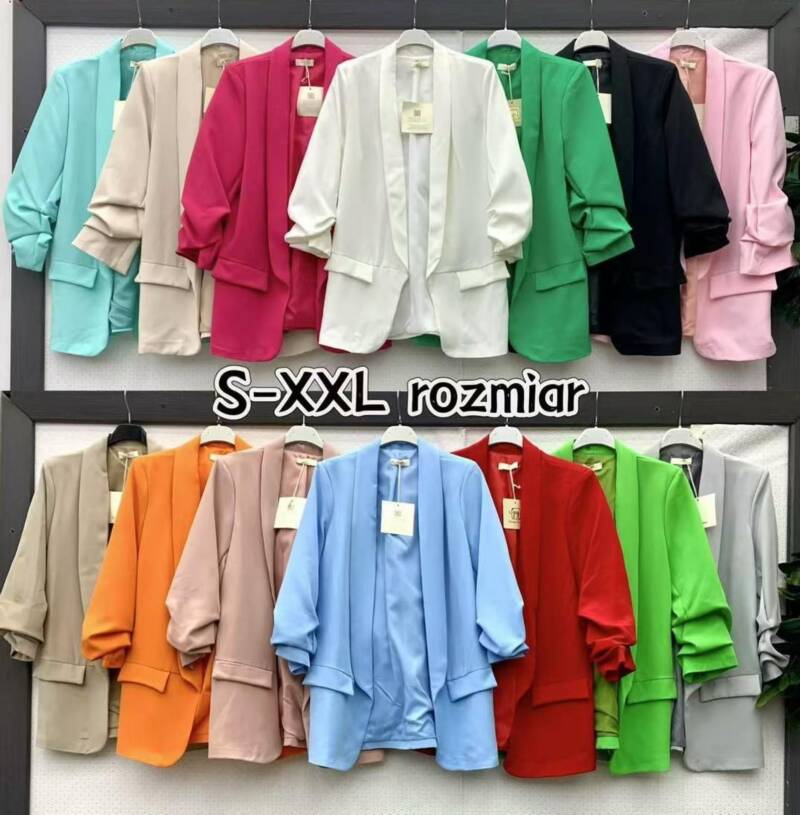 Płaszcze damskie (Włoskie produkt) Roz S-2XL, Mix Kolor Paczka 5 szt