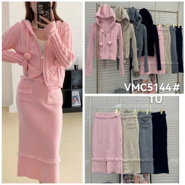 Komplet damskie (Francja produkt) Roz Standard,1 Kolor Paczka 3 szt 1