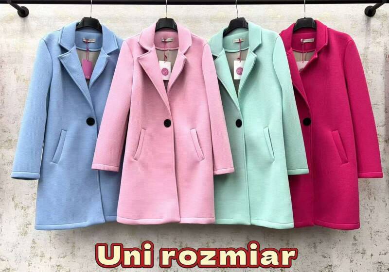 Płaszcze damskie (Włoskie produkt) Roz Standard, Mix Kolor Paczka 5 szt 1