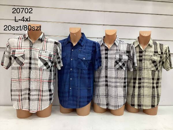 Koszula męska Roz L-4XL, Mix Kolor Paczka 20 szt 1