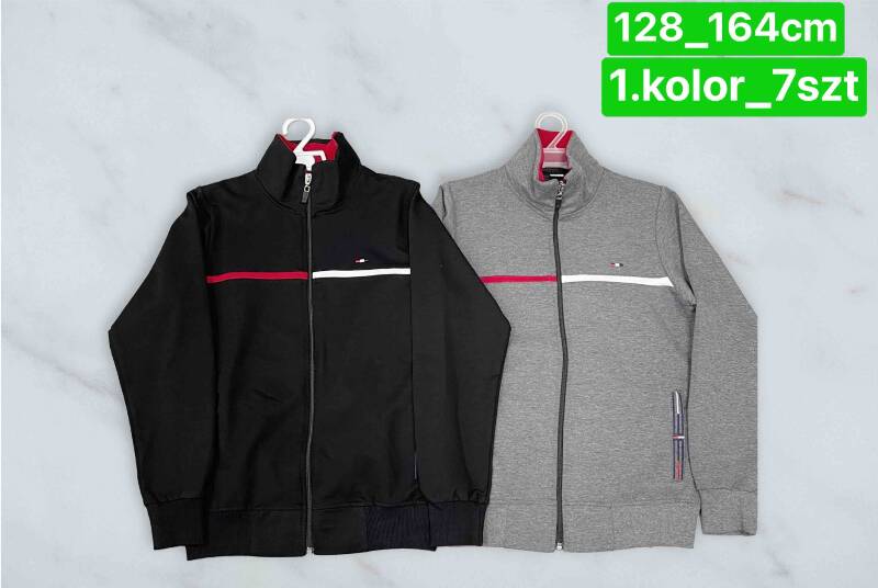 Bluza chłopięca Roz 128-164. 1 kolor Paczka 7 szt. 1