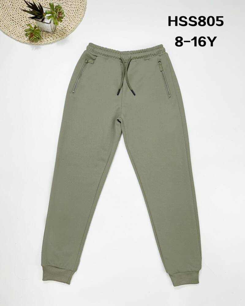 Spodnie dresowe chłopięce. Roz 4-12. 1 Kolor Paczka 5 szt.