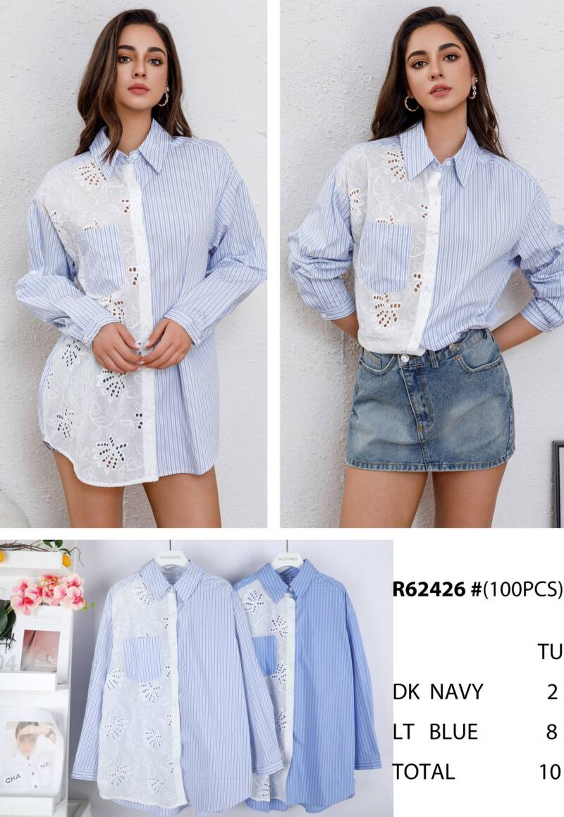 Koszula damska (Francja produkt) Roz Standard, Mix Kolor, Paczka 10 szt 1