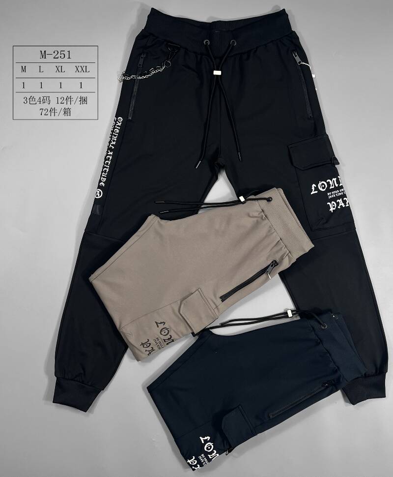 Spodnie dresowe meskie Roz M-2XL, Mix Kolor Paczka 12 szt 1