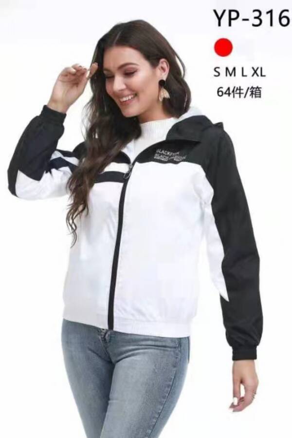 Kurtki damskie cienki Roz S-XL, 1 Kolor Paczka 12 szt 1