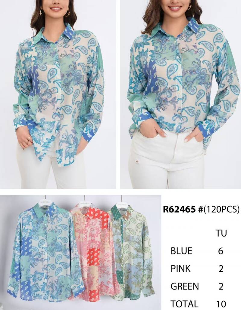 Koszula damska (Francja produkt) Roz Standard, Mix Kolor, Paczka 10 szt 1