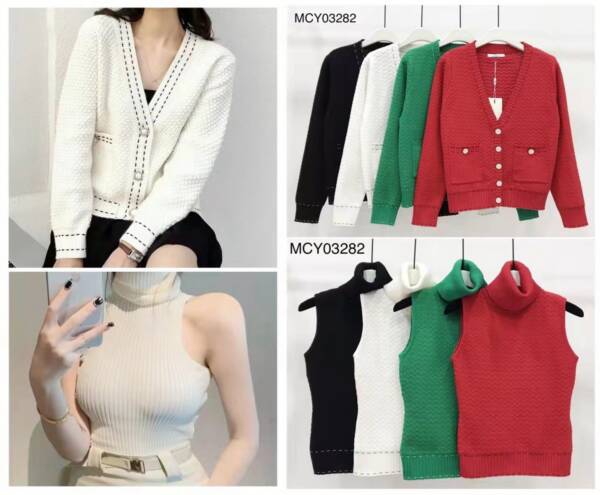 Komplet damskie (Francja produkt) Roz Standard, Mix Kolor Paczka 12 szt 1