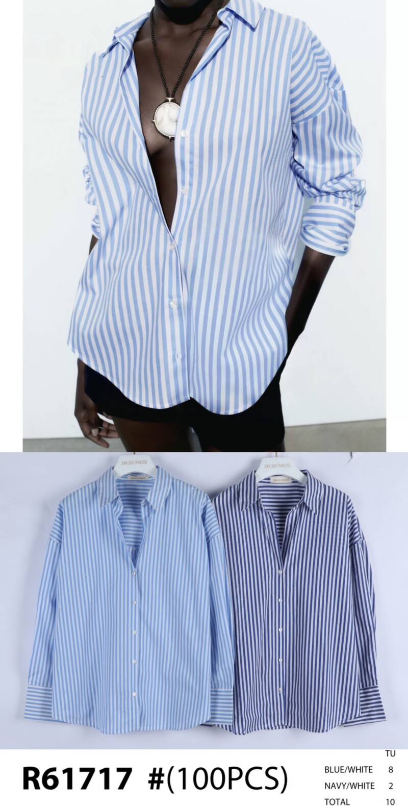 Koszula damska (Francja produkt) Roz Standard, Mix Kolor, Paczka 10 szt