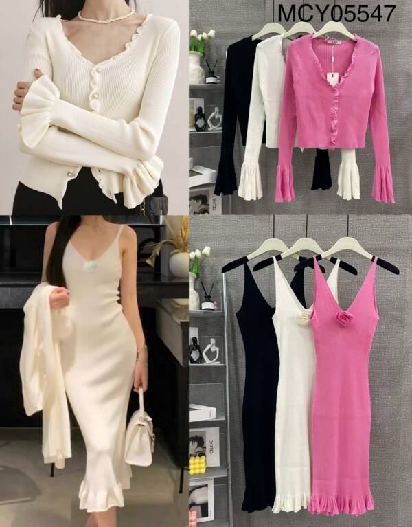 Komplet damskie (Francja produkt) Roz Standard,1 Kolor Paczka 6 szt 1