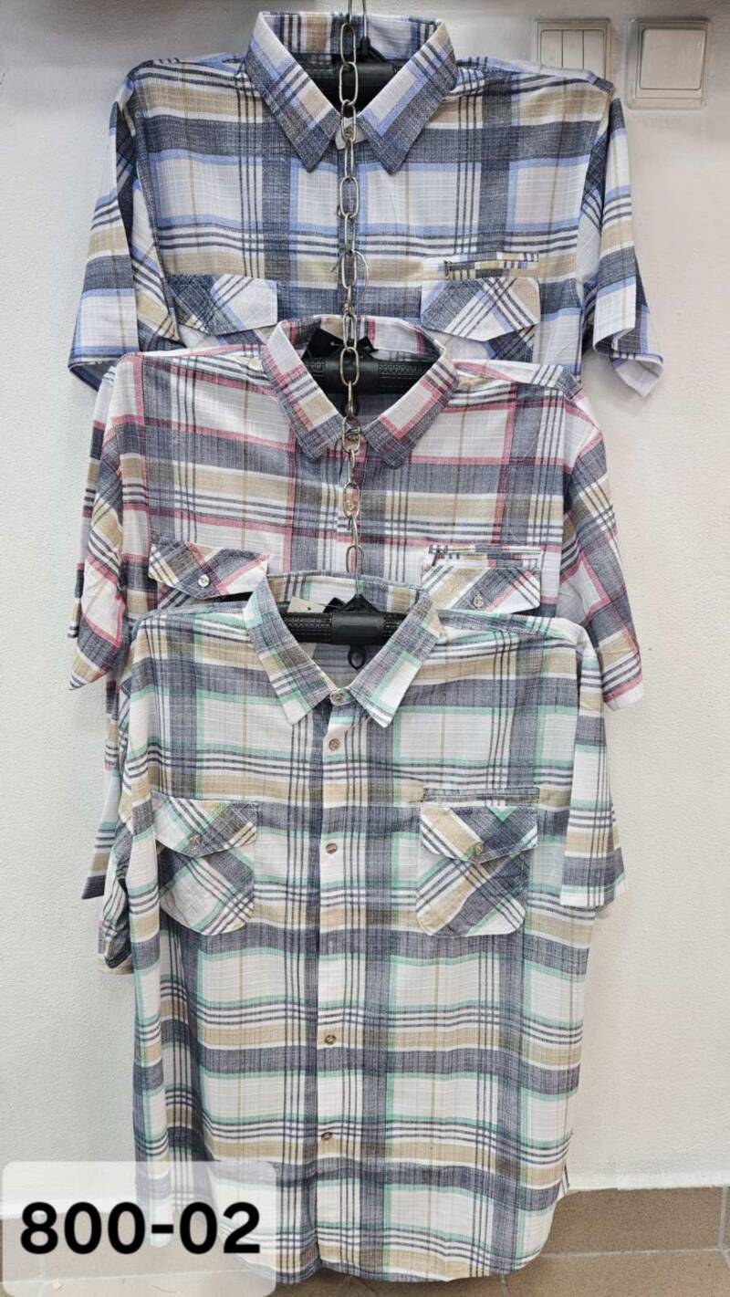 Koszula męska Roz L-4XL. Mix kolor. Paczka 15 szt 1