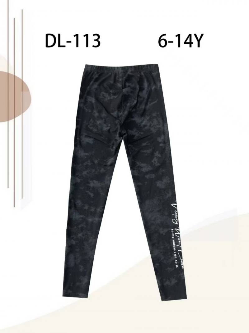 Leginsy dziewczęcy. Roz 6-14, Mix Kolor Paczka 5 szt.