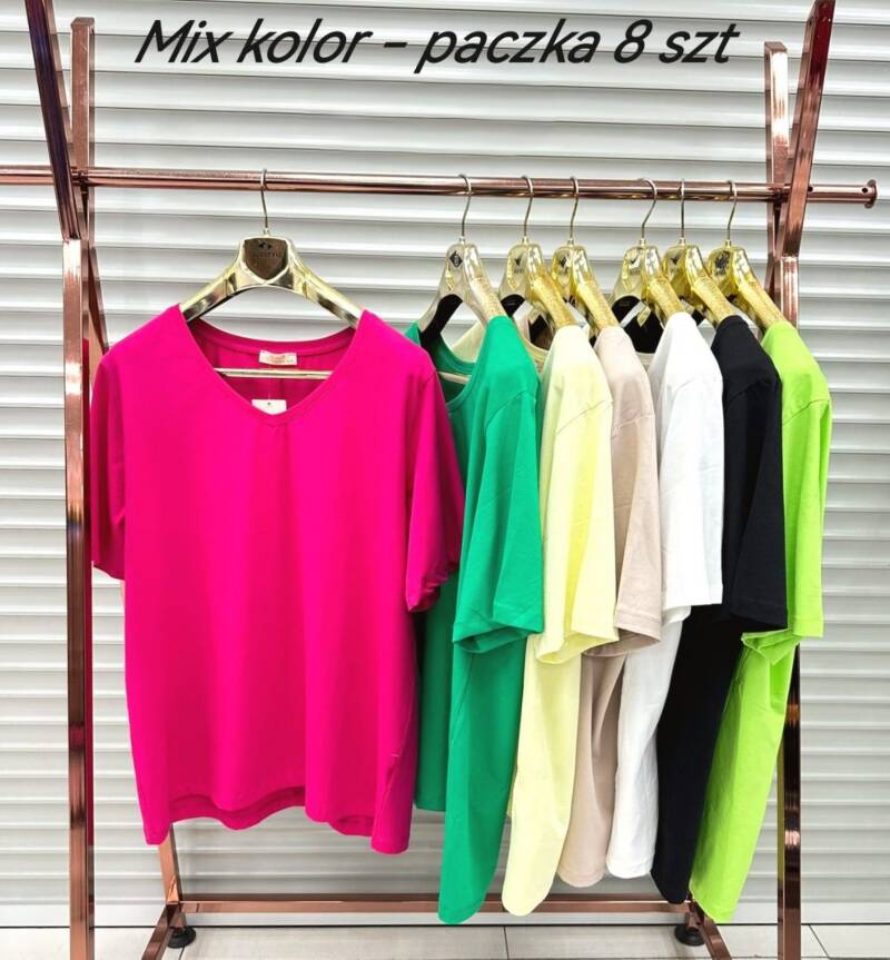 Bluzki damskie (Turecki produkt) Roz Standard, Mix Kolor Paczka 8 szt