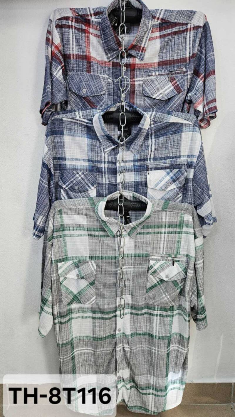 Koszula męska Roz L-4XL. Mix kolor. Paczka 15 szt 1