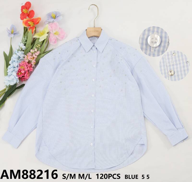 Koszula damska (Francja produkt) Roz S/M-L/XL, Mix Kolor, Paczka 10 szt 1