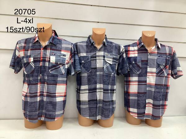 Koszula męska Roz L-4XL, Mix Kolor Paczka 15 szt 1