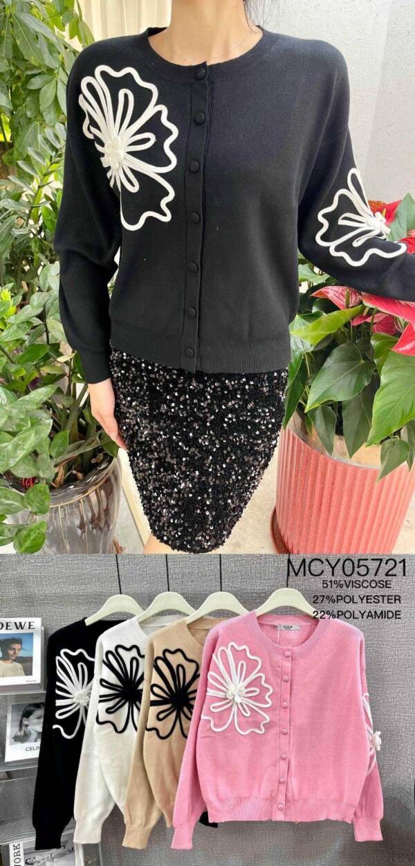 Swetry damskie (Francja produkt) Roz Standard, Mix Kolor Paczka 6 szt 1