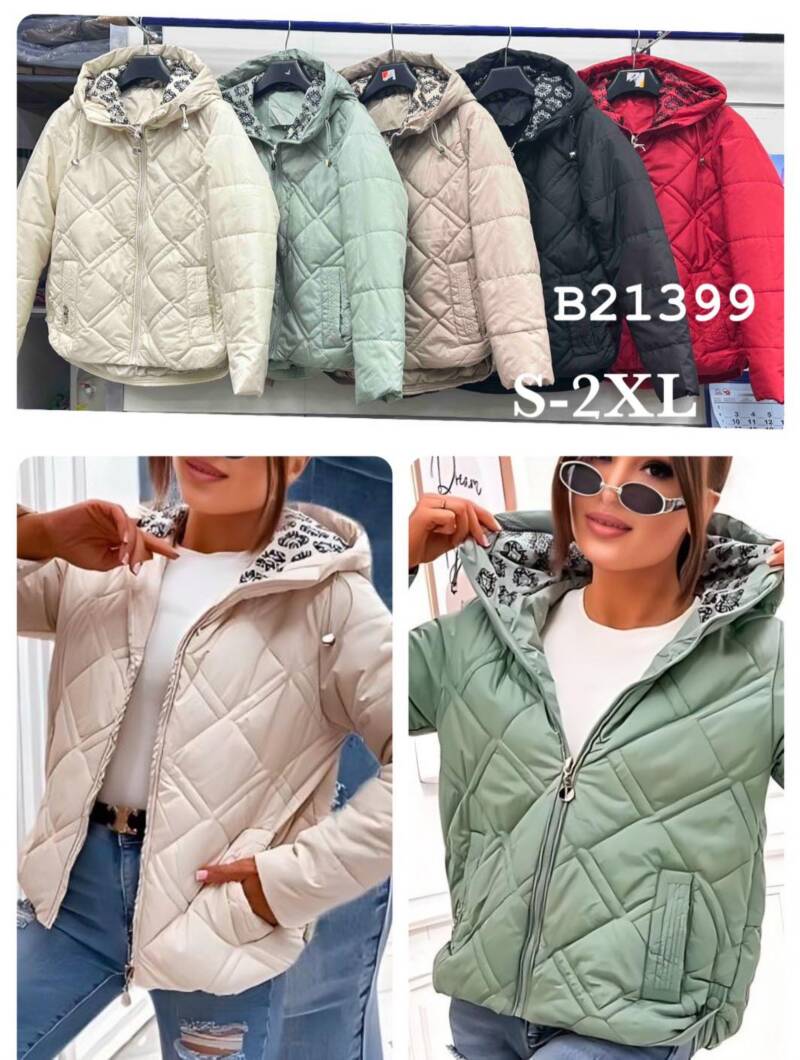 Kurtki damskie cienki Roz S-2XL, 1 Kolor Paczka 5 szt