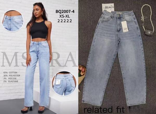 Spondnie damskie jeansy Roz XS-XL, 1 Kolor Paczka 10 szt 1