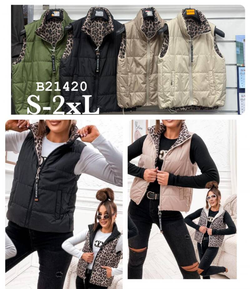 Kamizelka damkie Roz S-2XL, 1 Kolor Paczka 5 szt 1