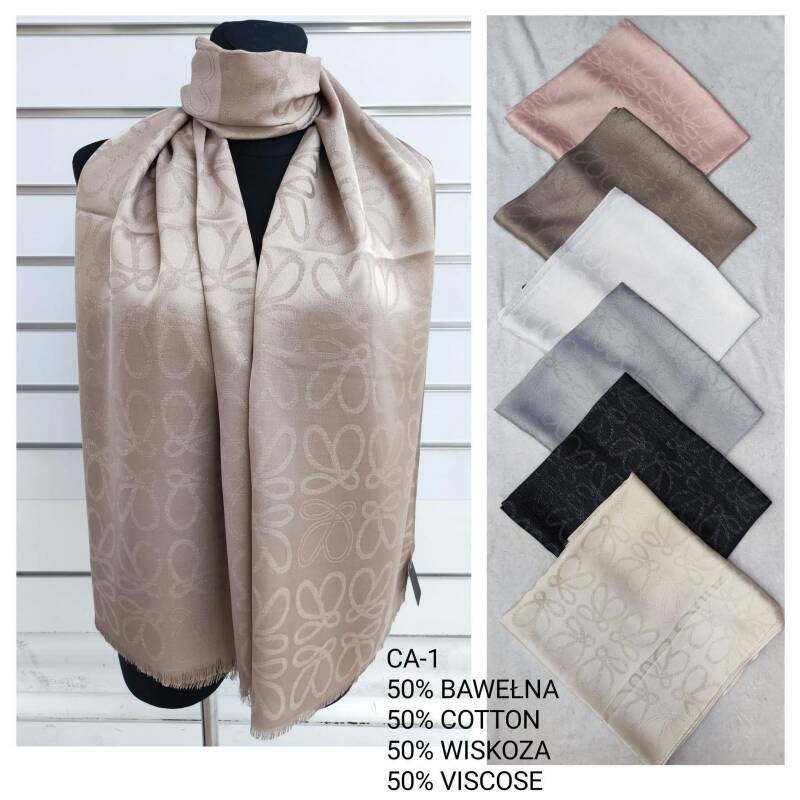 Szaliki damskie Roz Standard, Mix Kolor Paczka 12 szt