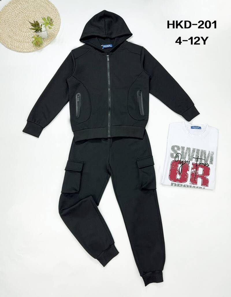 Komplet chłopięcy. Roz 4-12. 1 Kolor Paczka 5 szt.