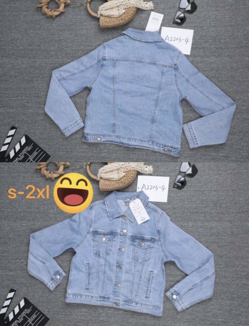 Kurtki damskie jeansy Roz S-2XL, 1 Kolor Paczka 10 szt