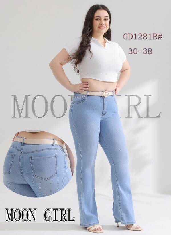 Spondnie damskie jeansy Roz 30-38, 1 Kolor Paczka 10 szt 1