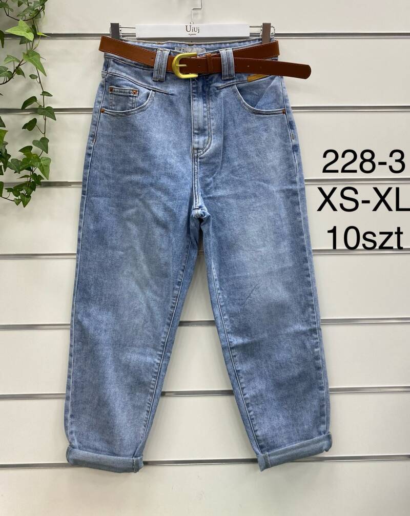 Spondnie damskie jeansy Roz XS-XL, 1 Kolor Paczka 10 szt