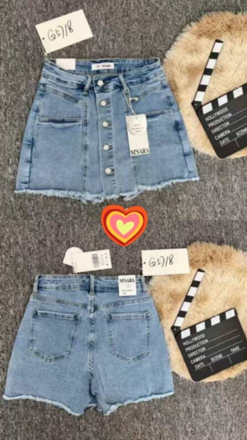 Szorty damskie jeansy Roz XS-XL, 1 Kolor Paczka 10 szt