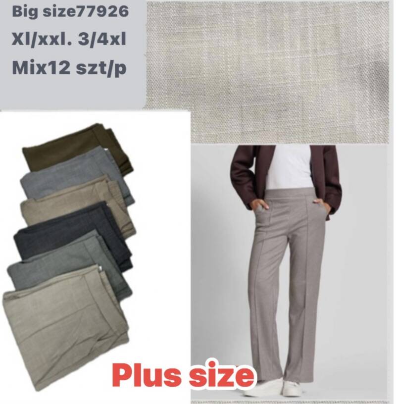 Spodnie damskie Roz XL-4XL, Mix Kolor Paczka 12 szt