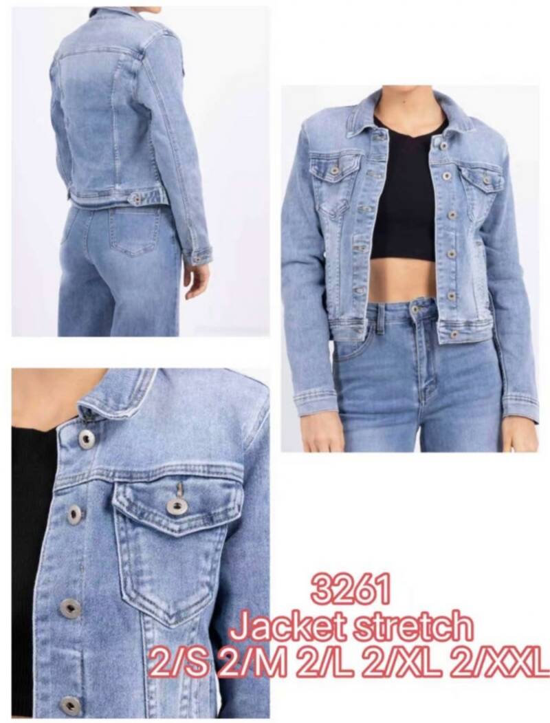 Kurtki damskie jeansy Roz S-2XL, 1 Kolor Paczka 10 szt