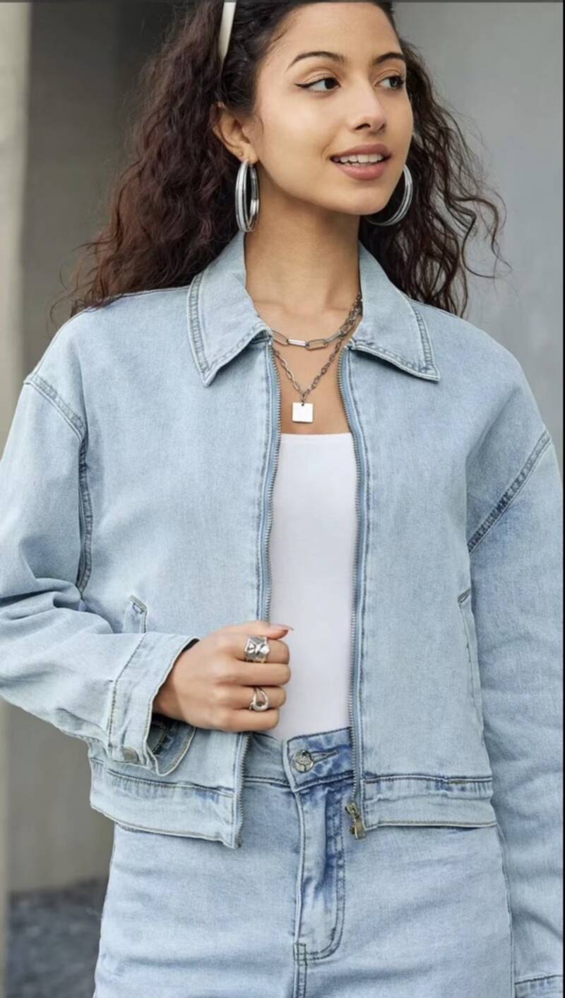 Kurtki damskie jeansy Roz S-2XL, 1 Kolor Paczka 10 szt 1