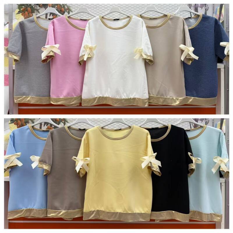 Bluzki damskie (Włoskie produkt) Roz Standard, Mix Kolor Paczka 5 szt