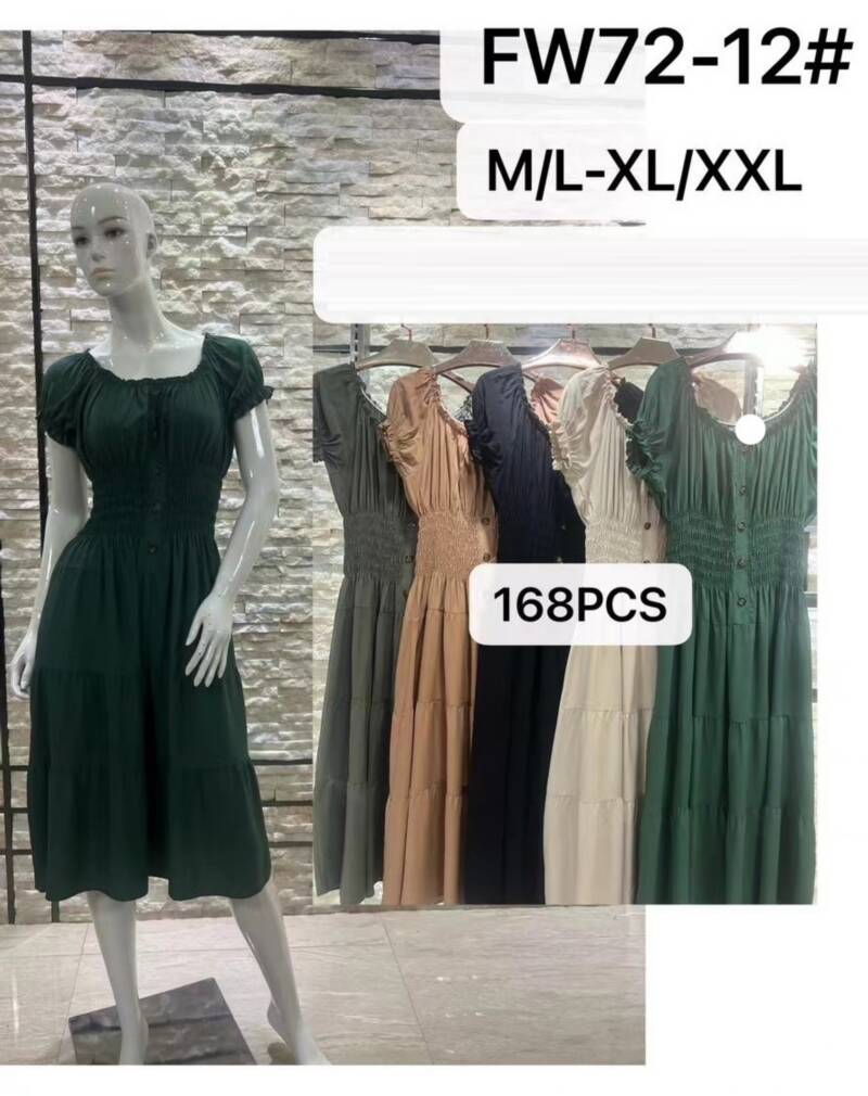 Sukienki damskie Roz M/L-XL/2XL, Mix Kolor Paczka 12 szt 1