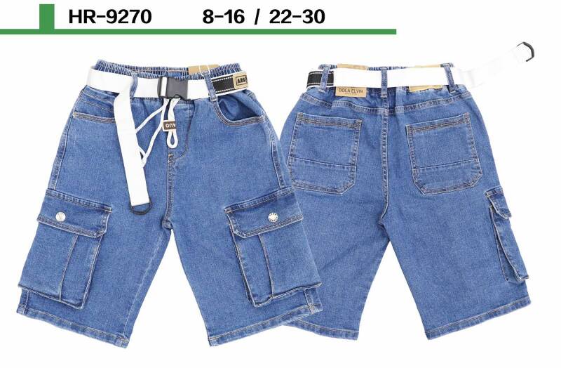 Rybaczki chłopięca jeans. Roz 8-16. 1 Kolor Paczka 5 szt