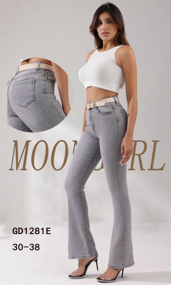 Spondnie damskie jeansy Roz 30-38, 1 Kolor Paczka 10 szt