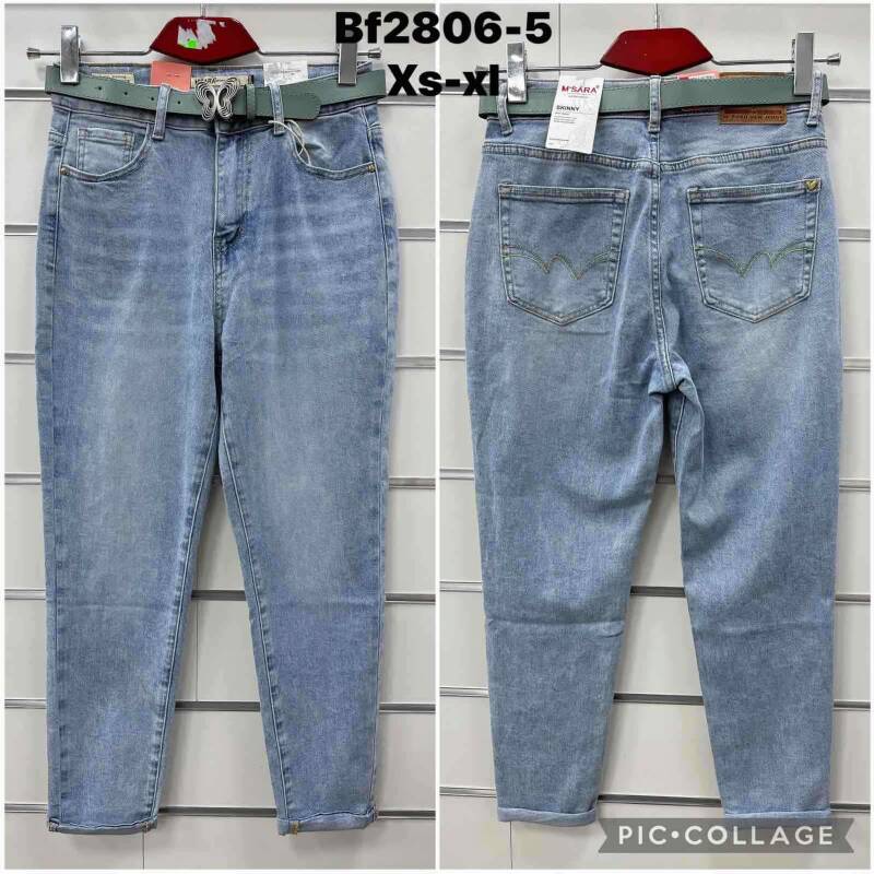Spondnie damskie jeansy Roz XS-XL, 1 Kolor Paczka 10 szt