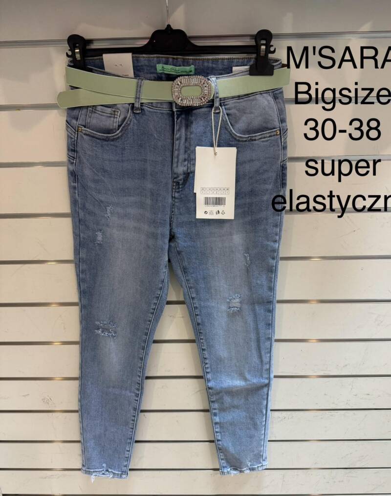 Spondnie damskie jeansy Roz 30-38, 1 Kolor Paczka 10 szt