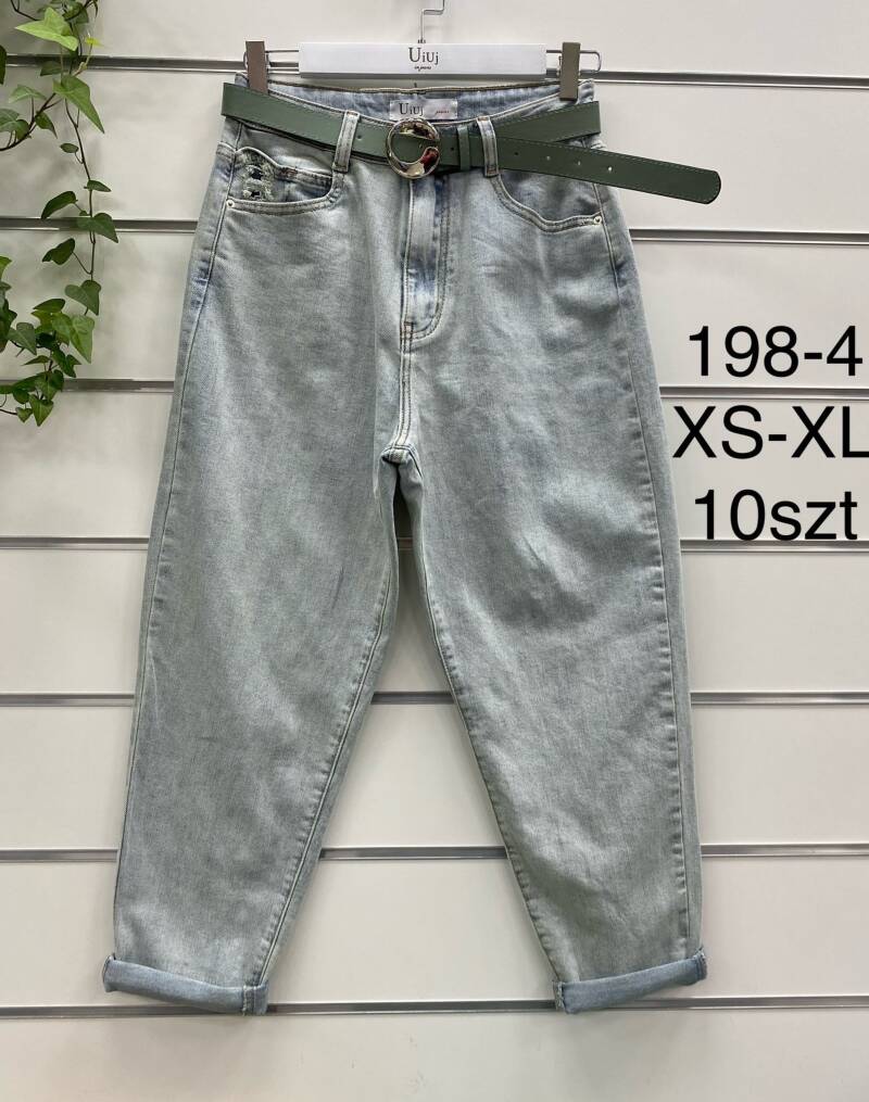 Spondnie damskie jeansy Roz XS-XL, 1 Kolor Paczka 10 szt 1