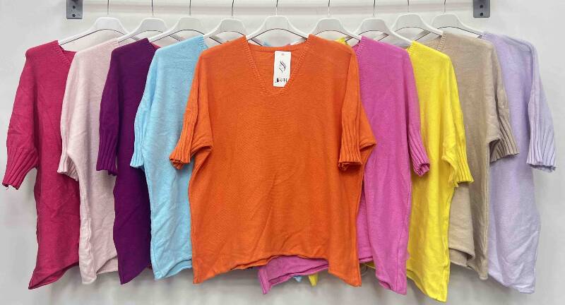 Bluzki damskie (Włoskie produkt) Roz Standard, Mix Kolor Paczka 5 szt