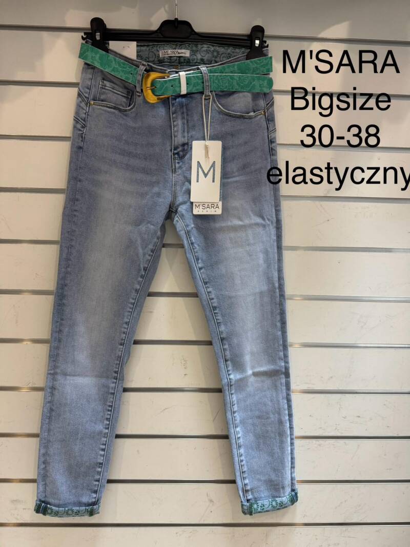 Spondnie damskie jeansy Roz 30-38, 1 Kolor Paczka 10 szt