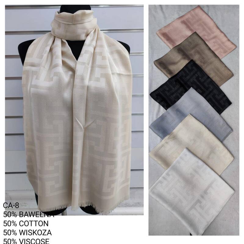 Szaliki damskie Roz Standard, Mix Kolor Paczka 12 szt