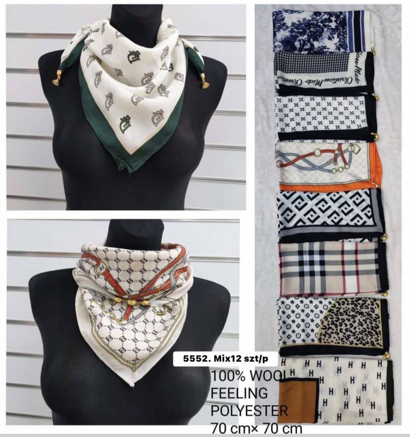 Chustka damskie Roz Standard, Mix Kolor Paczka 12 szt